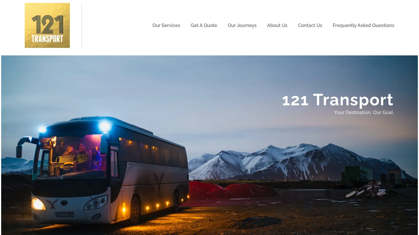 Huddersfield Minibus Hire website homepage